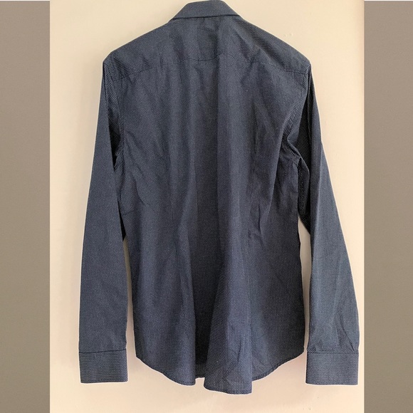 Hörst Slim Fit Micro Dot Dress Shirt Size Large - Picture 3 of 4